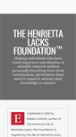 Mobile Screenshot of henriettalacksfoundation.org